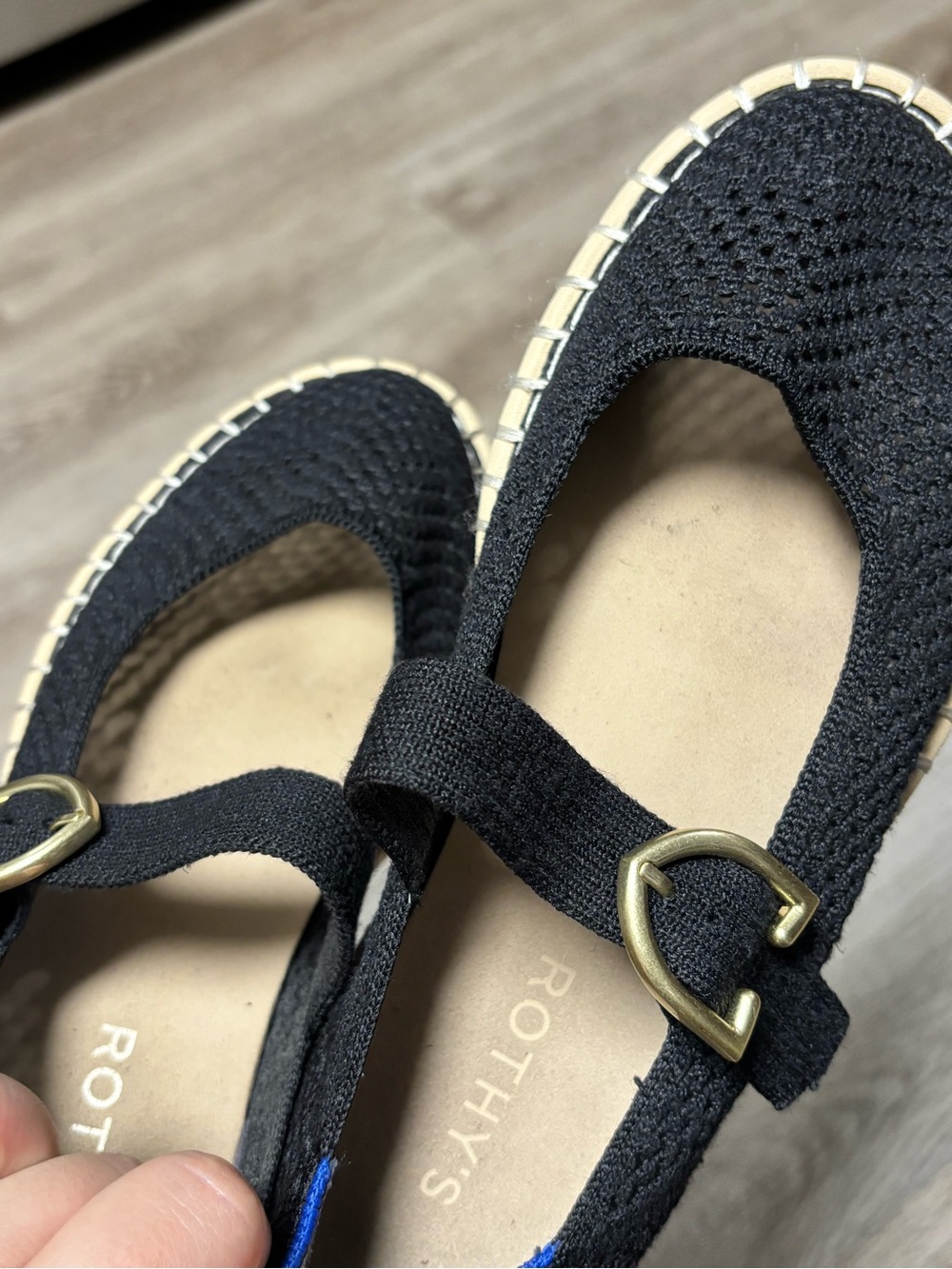 Rothy’s The Espadrille Mary Jane - Black, Women’s Size 7 - Picture 5 of 9
